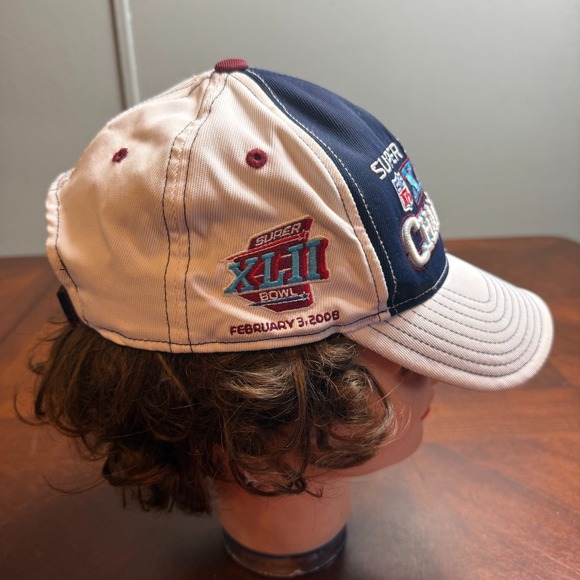 Vintage NFL Super Bowl 42 Hat XLII NY GIANTS Champions Reebok Football Cap - Picture 3 of 9